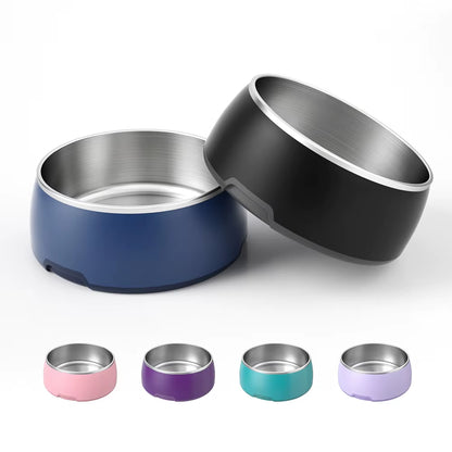 Dog Bowl Stainless Steel Dog Water and Food Bowls Cat Bowls Spill Proof Puppy Insulated Pet Bowl Supplies Great for Home Travel