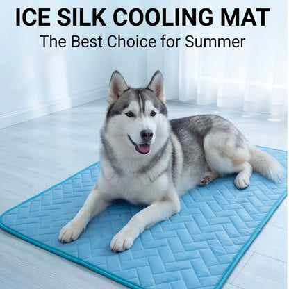 Dog Cooling Mat, Self-Cooling Pet Pad for Dogs and Cats, No Freezing Required, Portable Cooling Mat for Indoor, Outdoor and Car Use