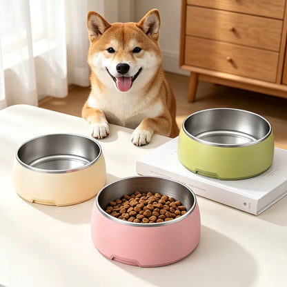 Dog Bowl Stainless Steel Dog Water and Food Bowls Cat Bowls Spill Proof Puppy Insulated Pet Bowl Supplies Great for Home Travel