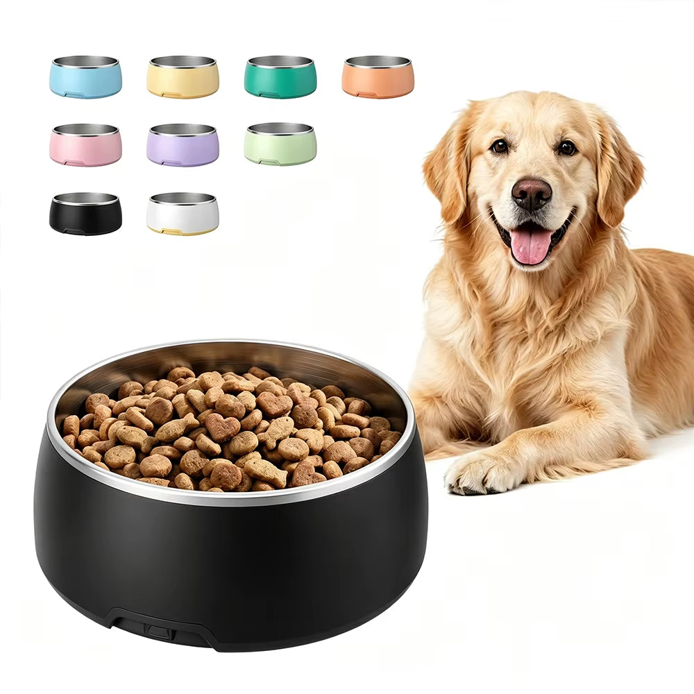 Dog Bowl Stainless Steel Dog Water and Food Bowls Cat Bowls Spill Proof Puppy Insulated Pet Bowl Supplies Great for Home Travel
